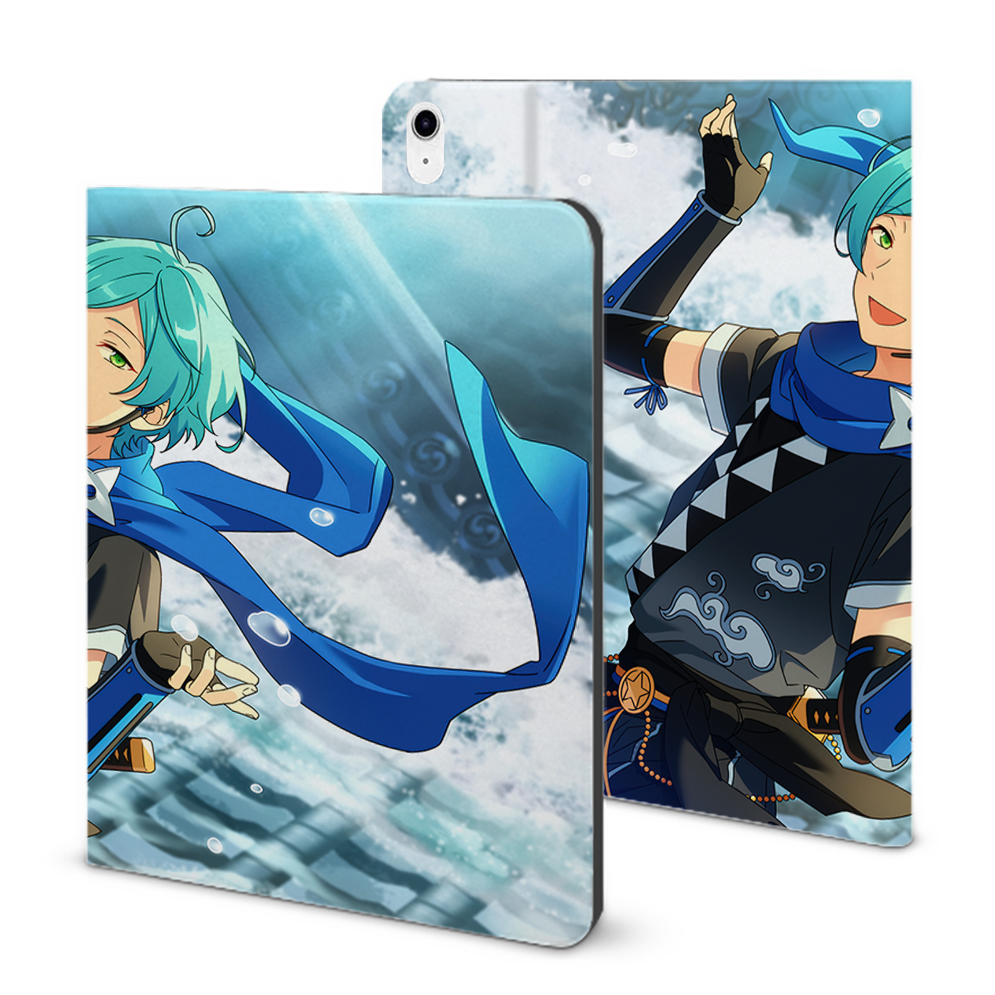 （画像用） あんさんぶるスターズ! Ensemble Stars IPad ケース ブック型 PUレザー TPU 耐衝撃 軽量 薄型 ペン収納なし 全面保護 IPad 各モデル対応